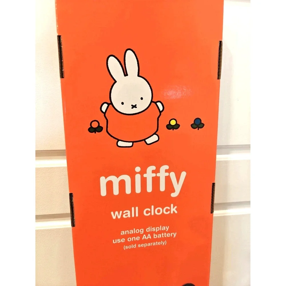 Miffy 36 In Long Wall Clock ~Wristwatch Design 36in×8 ~Black &White NIB